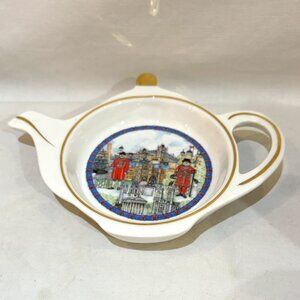 James Sadler Porcelain Heritage Collection Thameside Teabag Holder Spoon Rest